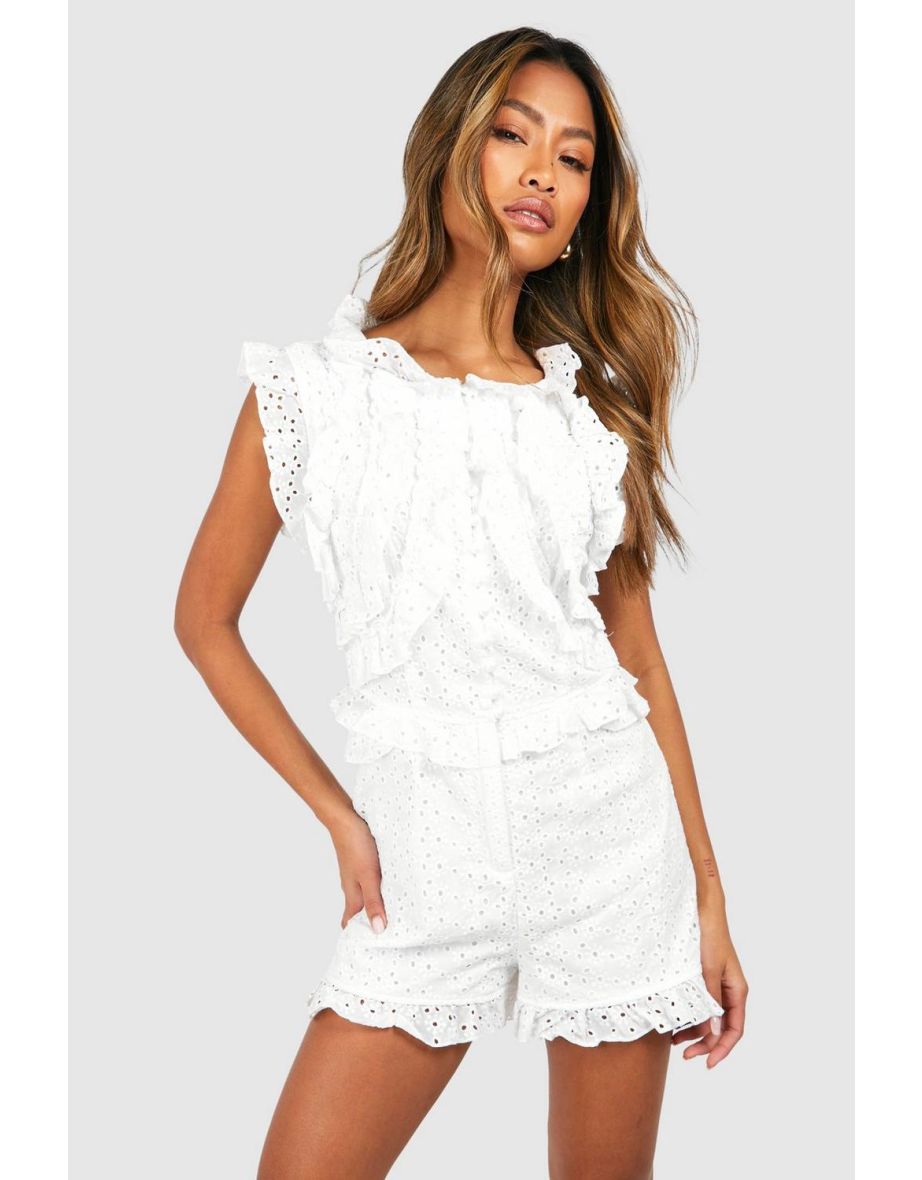 White button playsuit outlet