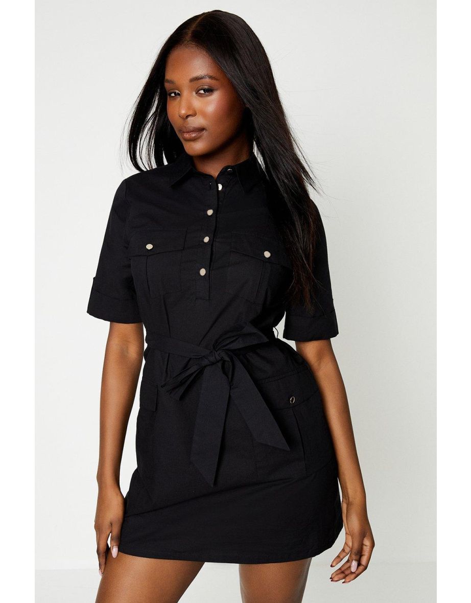 Dorothy perkins black shirt dress store