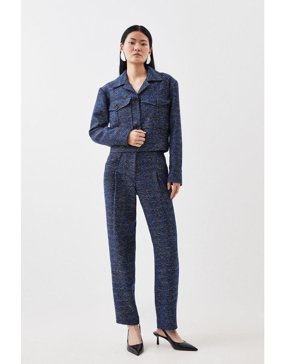 Karen millen on sale gingham trousers