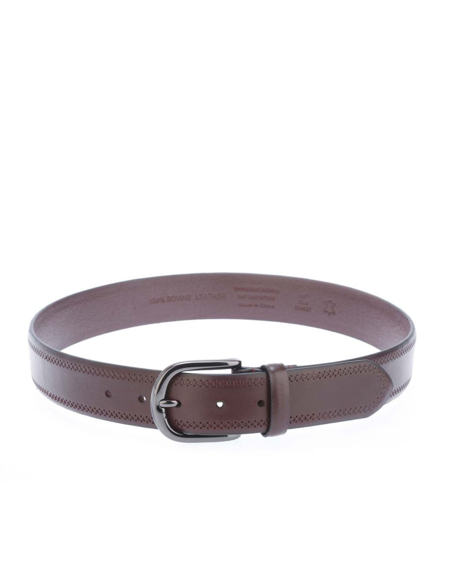 Shop Accessories Ted Baker Picolt Broguing Leather Belt in