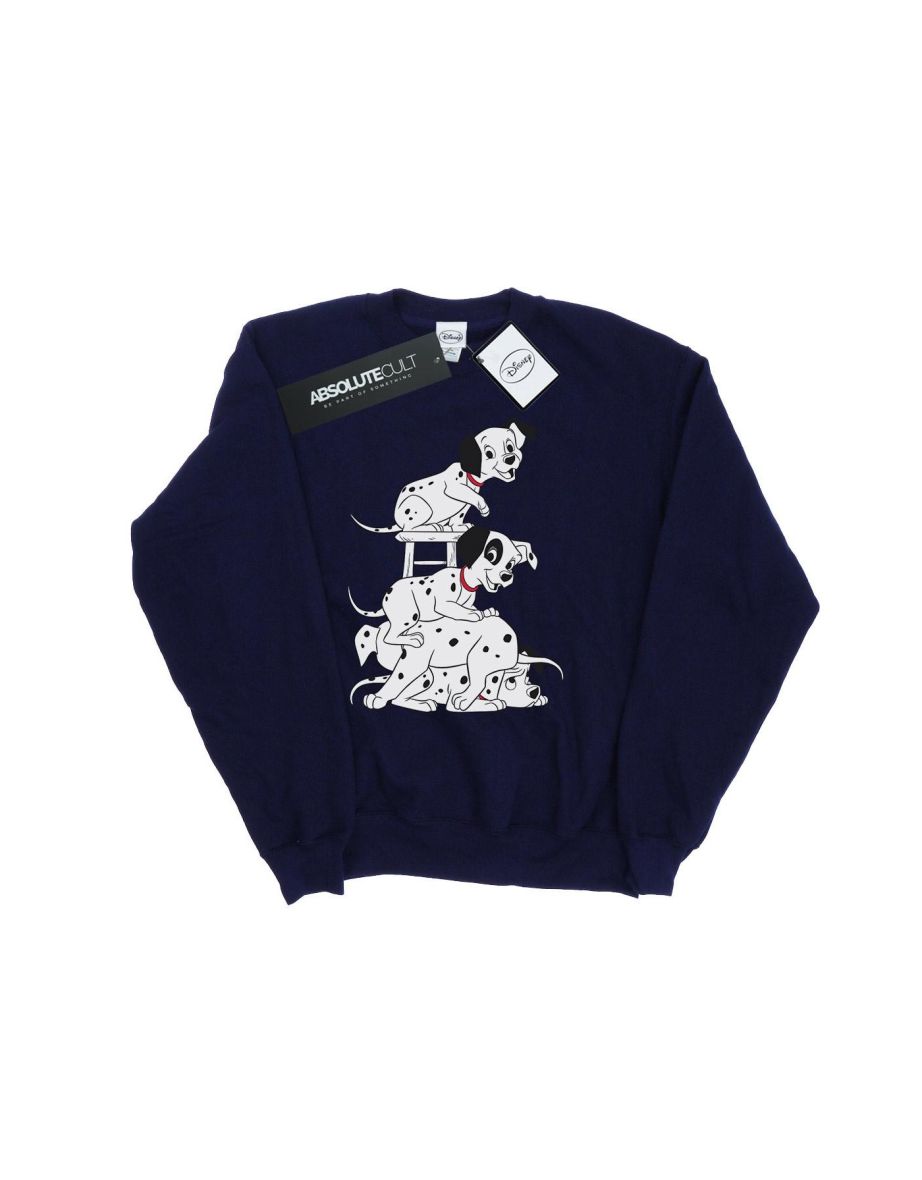 101 Dalmatians Boys Chair Sweatshirt - Navy Blue