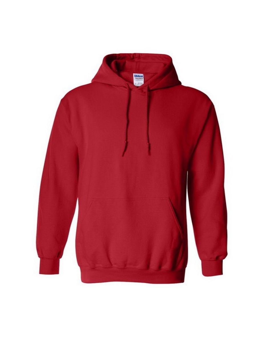 Gildan Heavy Blend Adult Unisex Hooded Sweatshirt / Hoodie - Red