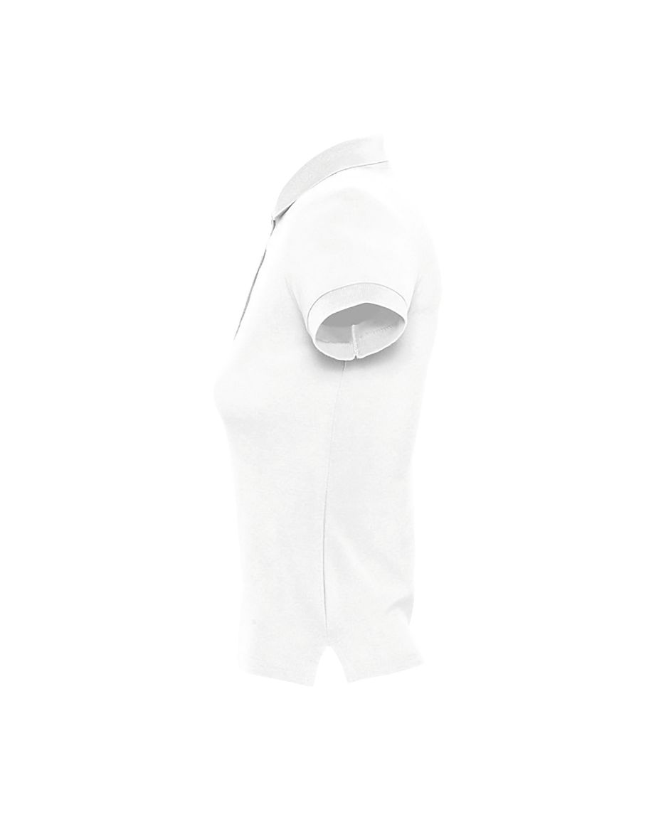SOLS Womens/Ladies People Pique Short Sleeve Cotton Polo Shirt - White - 3