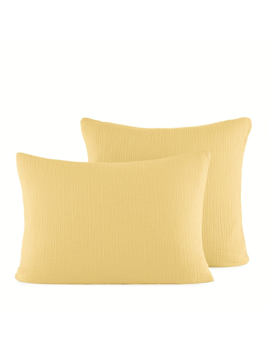 Yafa 100% Organic Cotton Muslin 200 Thread Count Pillowcase