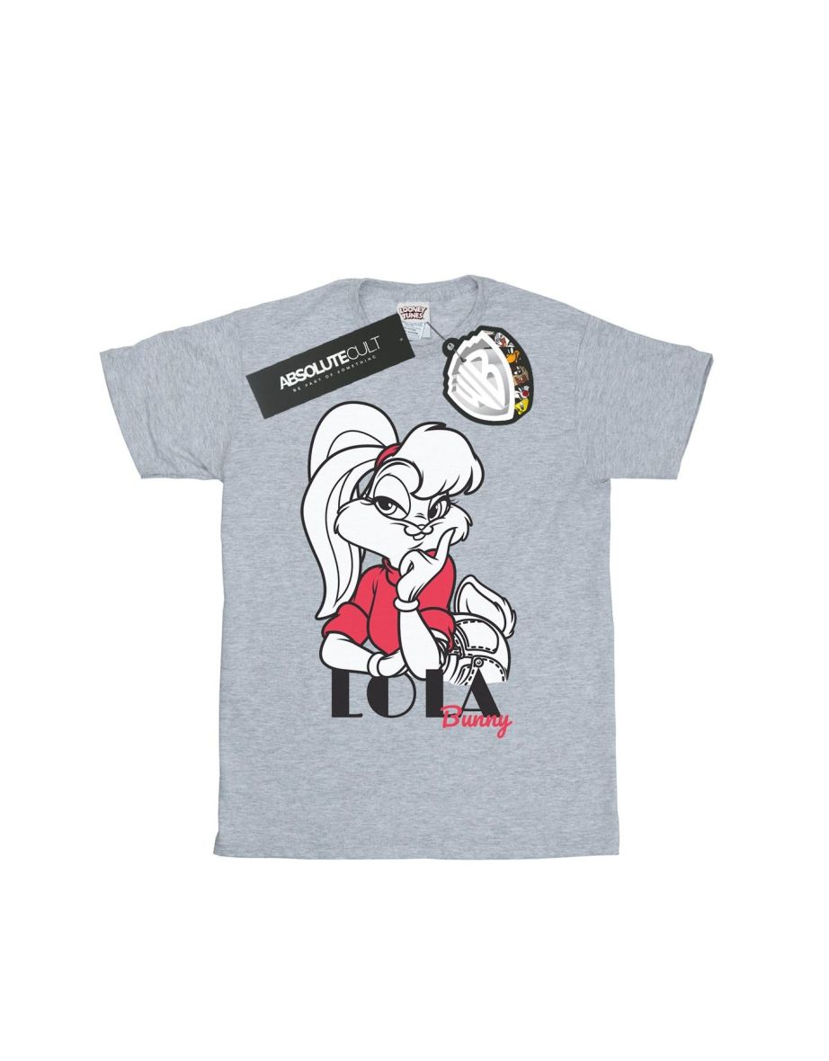 Looney Tunes Boys Classic Lola Bunny T-Shirt - Sports Grey