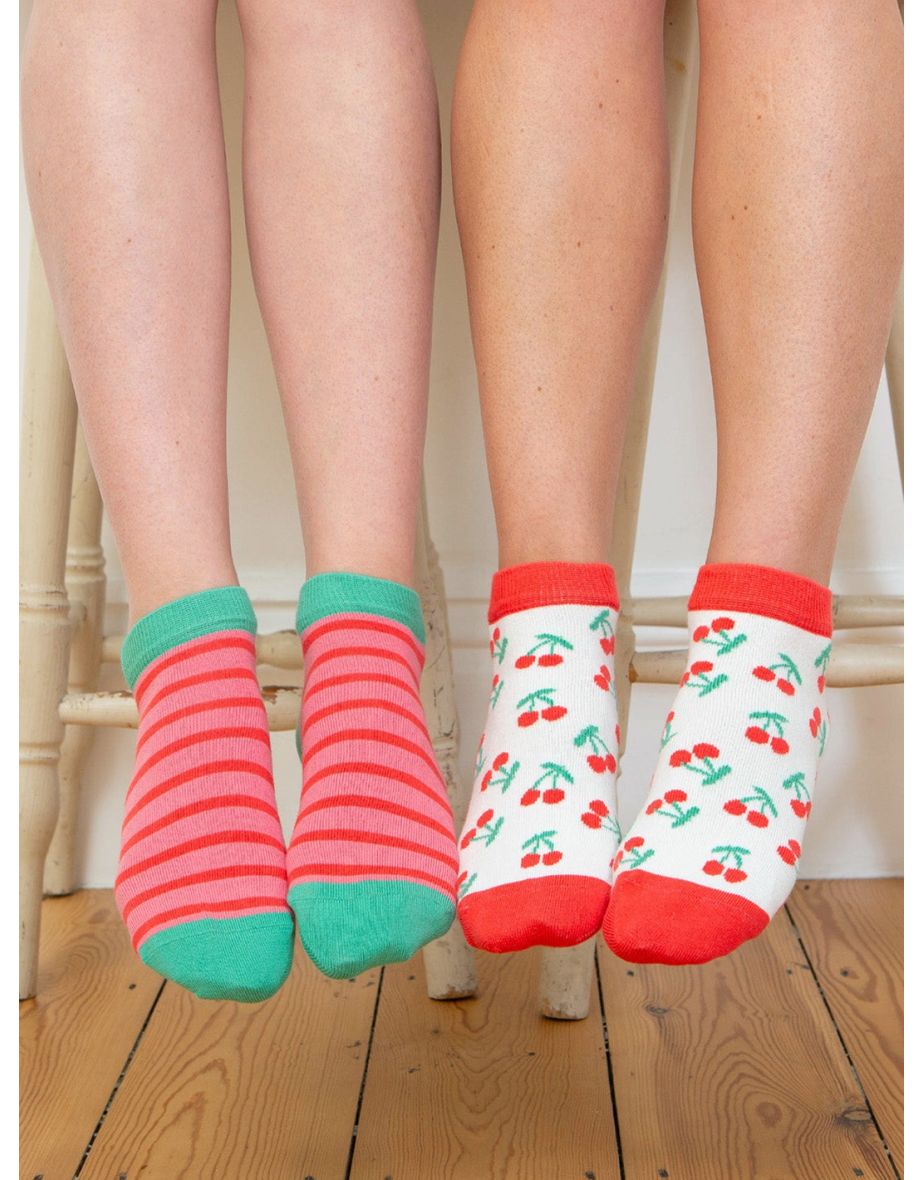 Cherry friends trainer socks