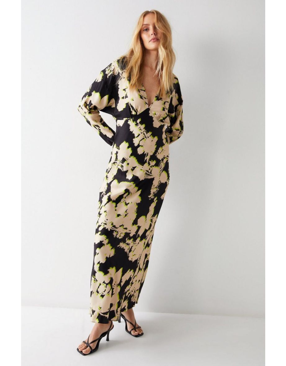 Warehouse brushed animal print dress clearance