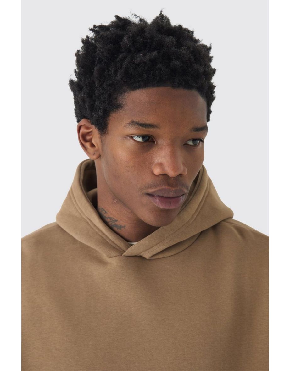 330GSM Basic Oversized Over The Head Hoodie - tobacco - 2
