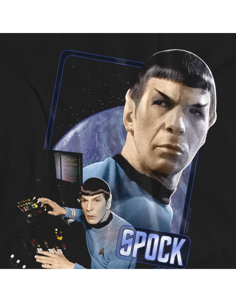 Star Trek Unisex Adult Spock T-Shirt - Black - 3