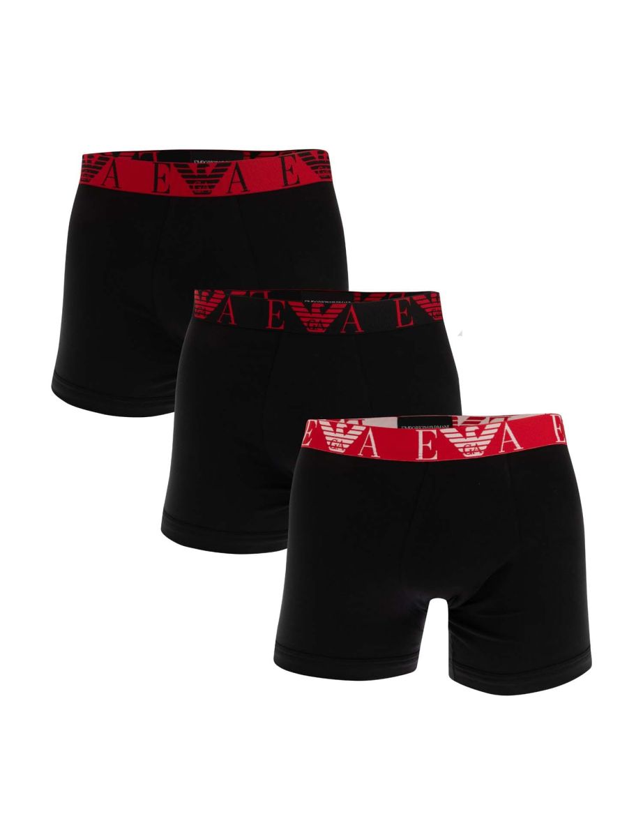 Men's Emporio Armani 3 Pack of Boxers in Black