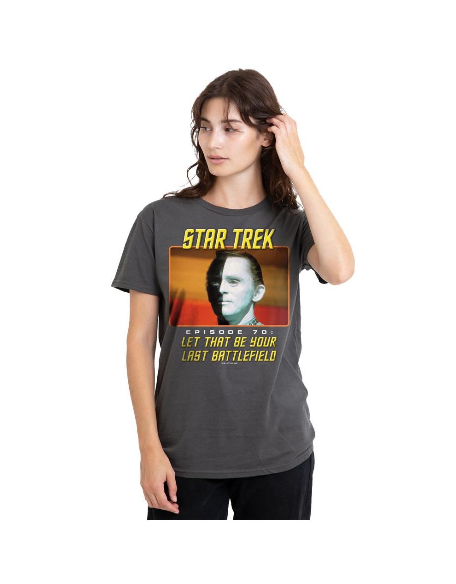 Star Trek Unisex Adult Last Battlefield T-Shirt - Charcoal
