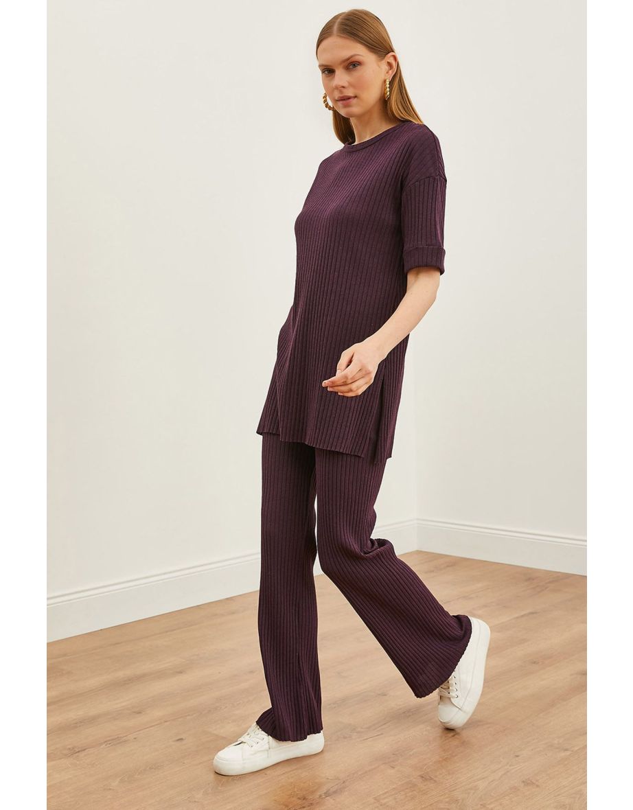 Women's Plum Short Sleeve Lower Top Lycra Suit