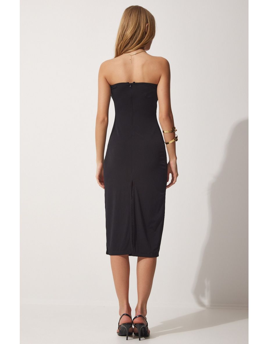 Strapless Sandy Knitted Dress - 4