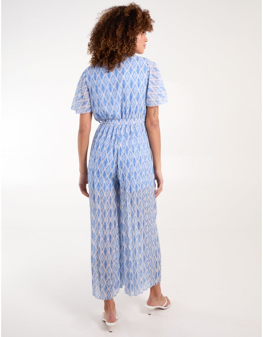 Aztec Diamond Printed Jumpsuit - 3