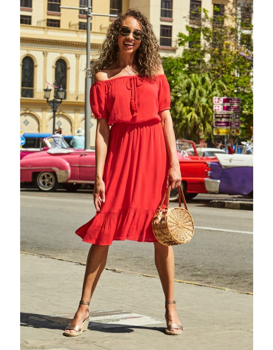 Bardot summer dress discount
