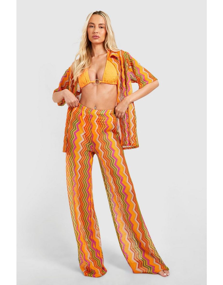 Zig zag beach trousers outlet