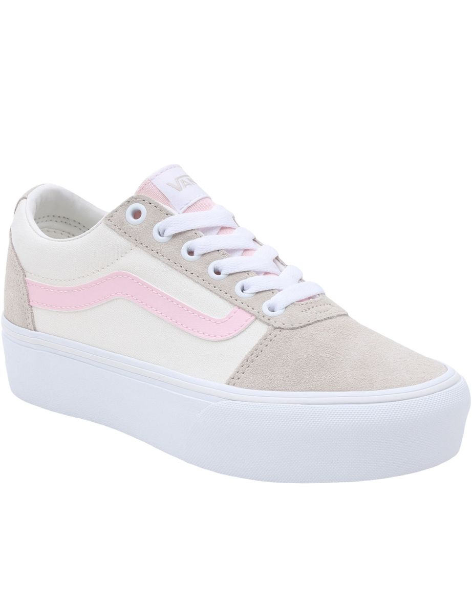 Vans Womens Ward Platform Chunky Canvas Trainers Sneakers Shoes