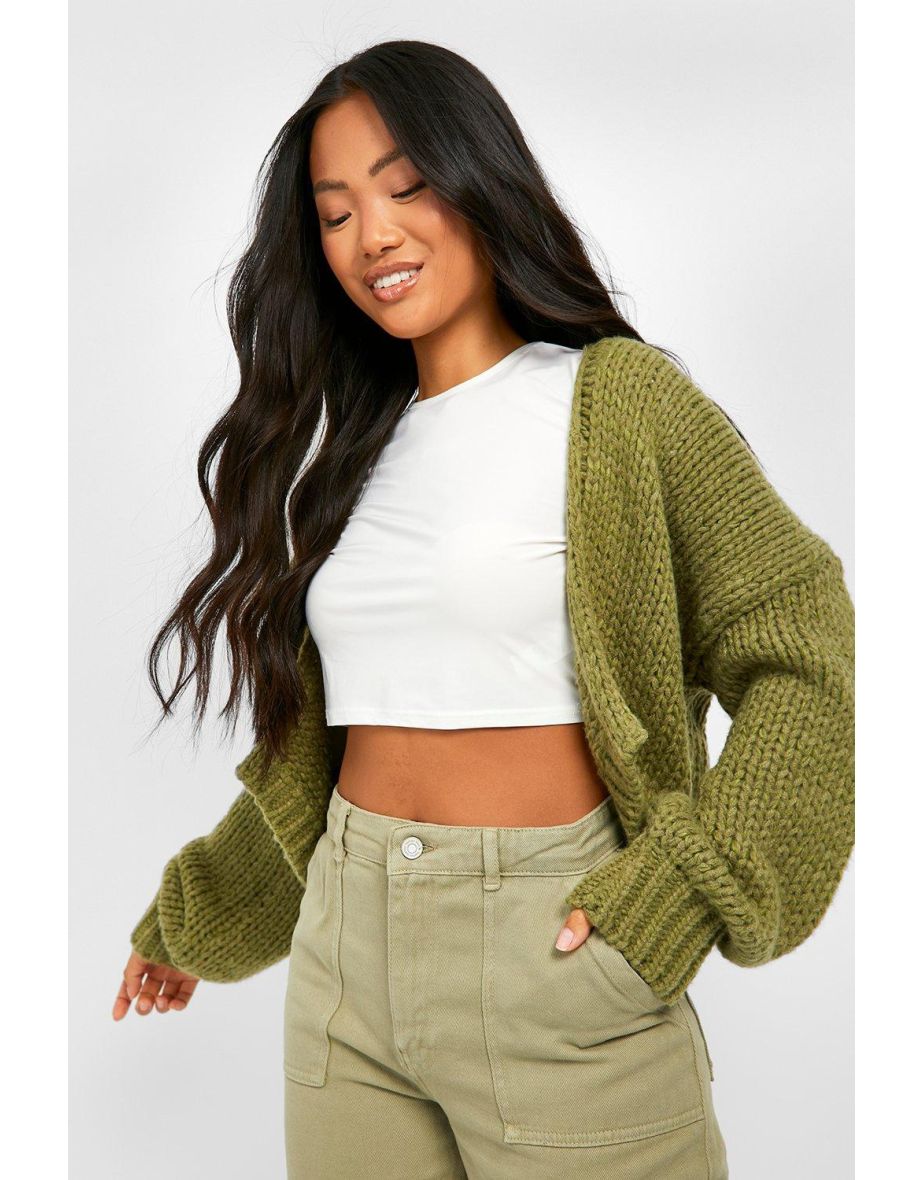 Petite chunky outlet cardigan