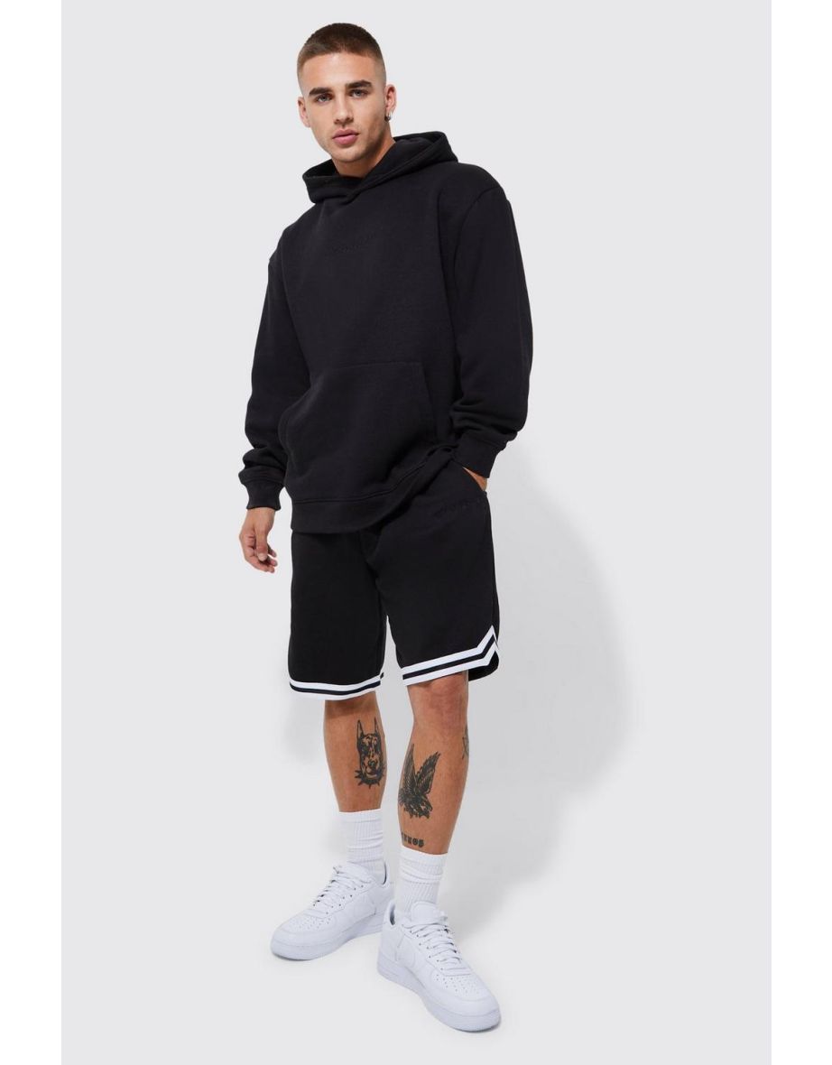 hooded short tracksuit