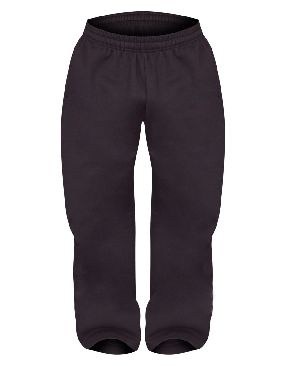 Petite Black Super Wide Leg Joggers - 4