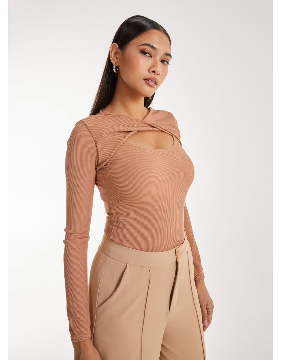 Twist Letterbox Long Sleeve Body