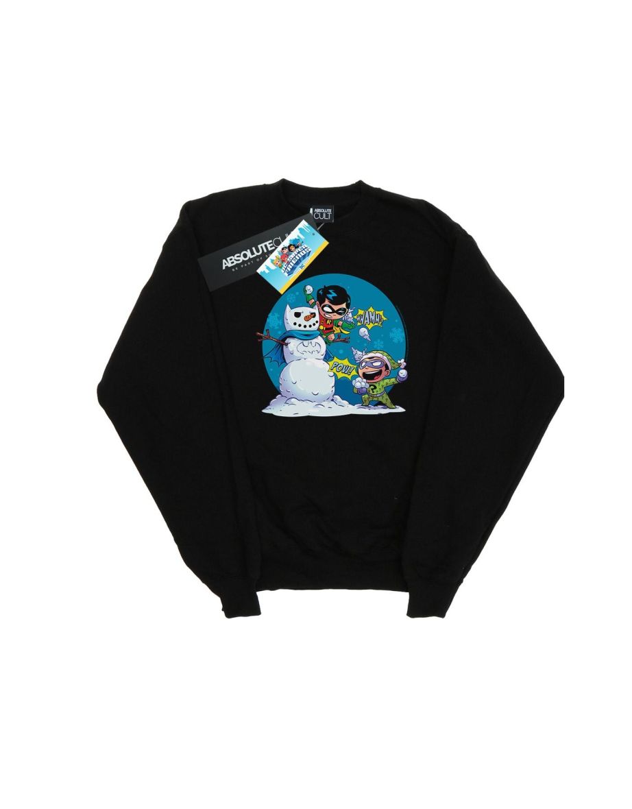 DC Comics Boys Super Friends Chillin Like A Villain Sweatshirt - Black