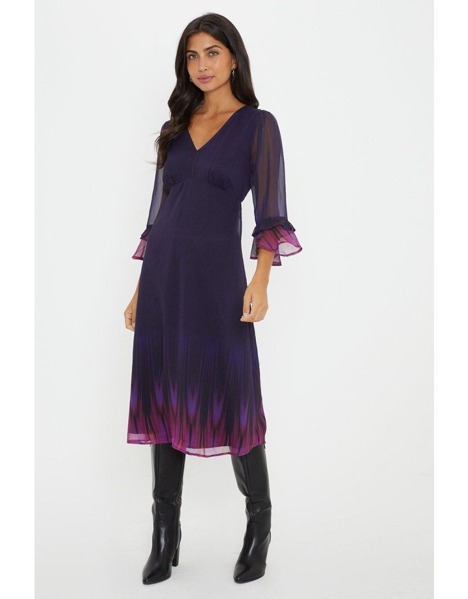 Wallis flute shop sleeve dress