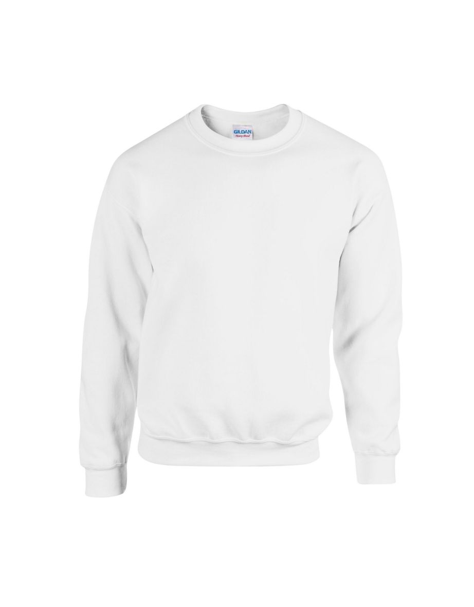 Gildan Mens Heavy Blend Sweatshirt - White