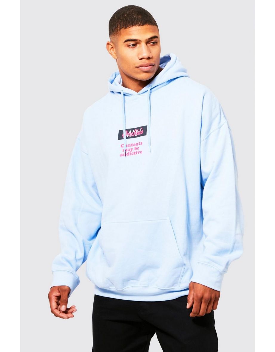 Oversized Archies Graphic Hoodie - dusty blue - 2