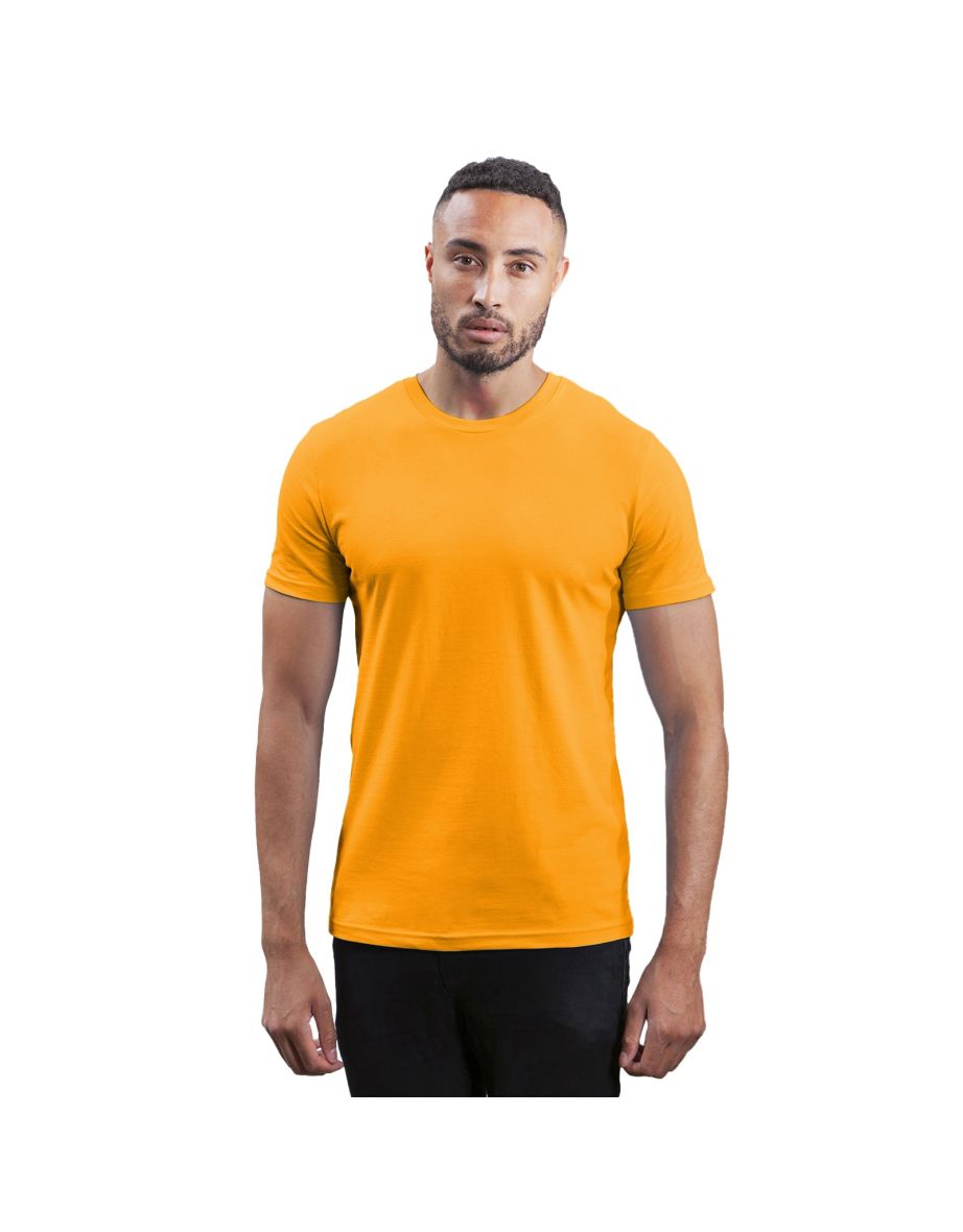 Mantis Mens Short-Sleeved T-Shirt - Mustard Yellow - 1
