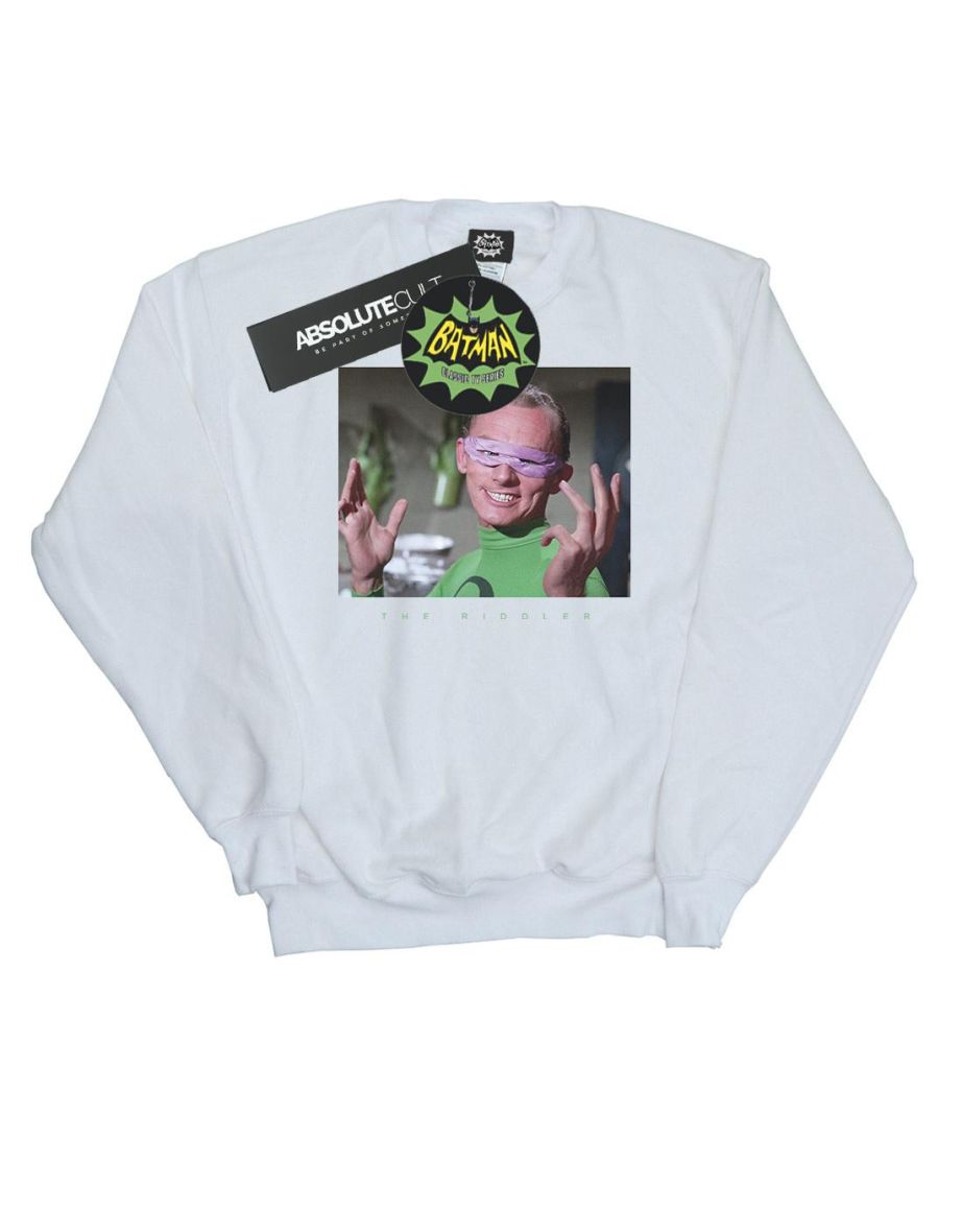 DC Comics Girls Batman TV Series The Riddler Photgraph Sweatshirt - 1