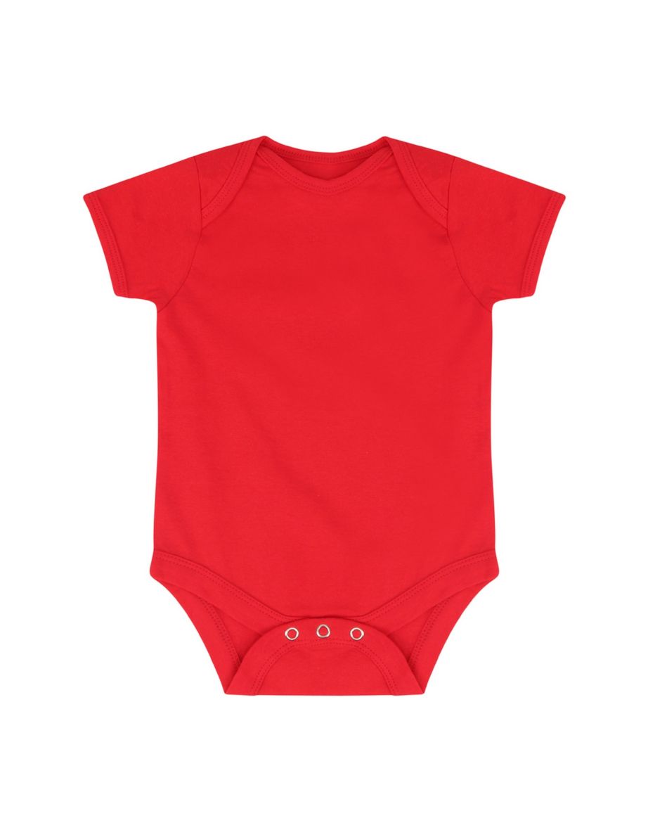 Larkwood Baby Boys/Girls Essential Short Sleeve Bodysuit - Red - 1