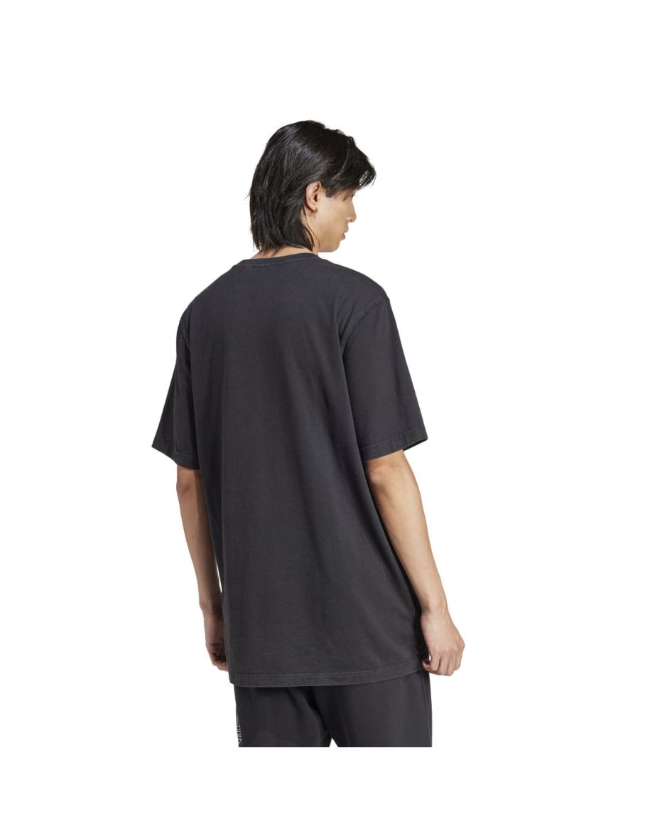 Men's adidas Originals Adicolor Outline Trefoil T-Shirt in Black - 7