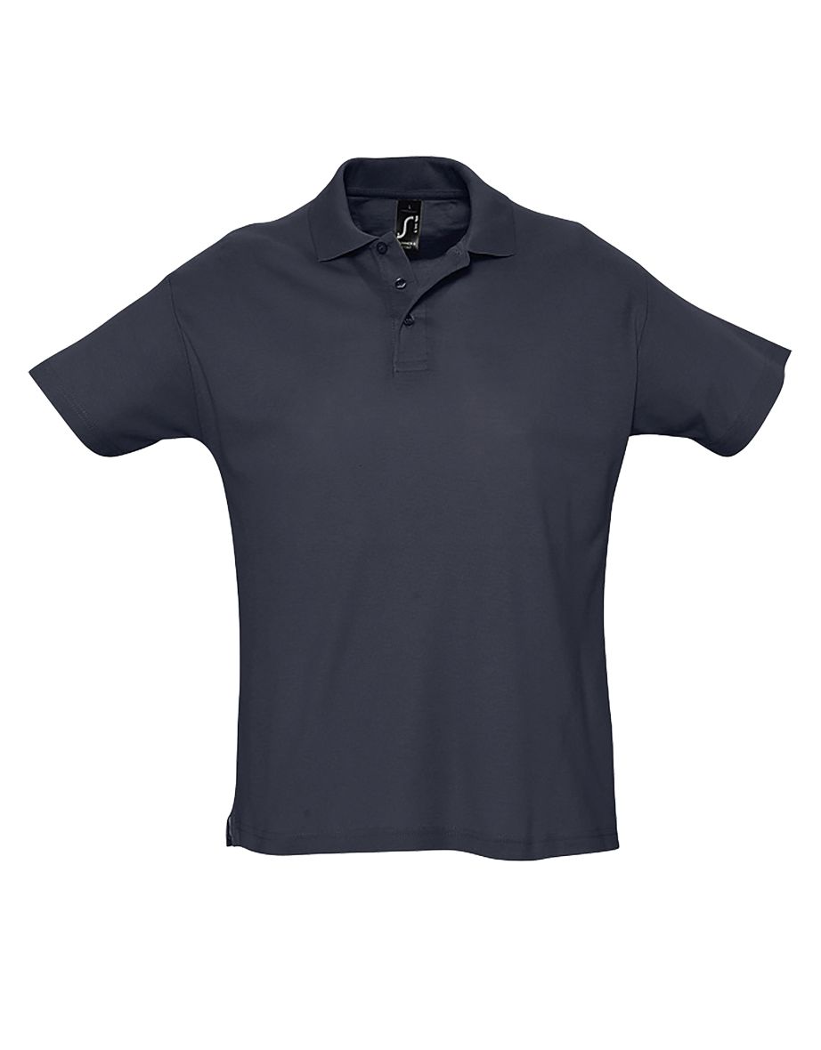 SOLS Mens Summer II Pique Short Sleeve Polo Shirt - Navy