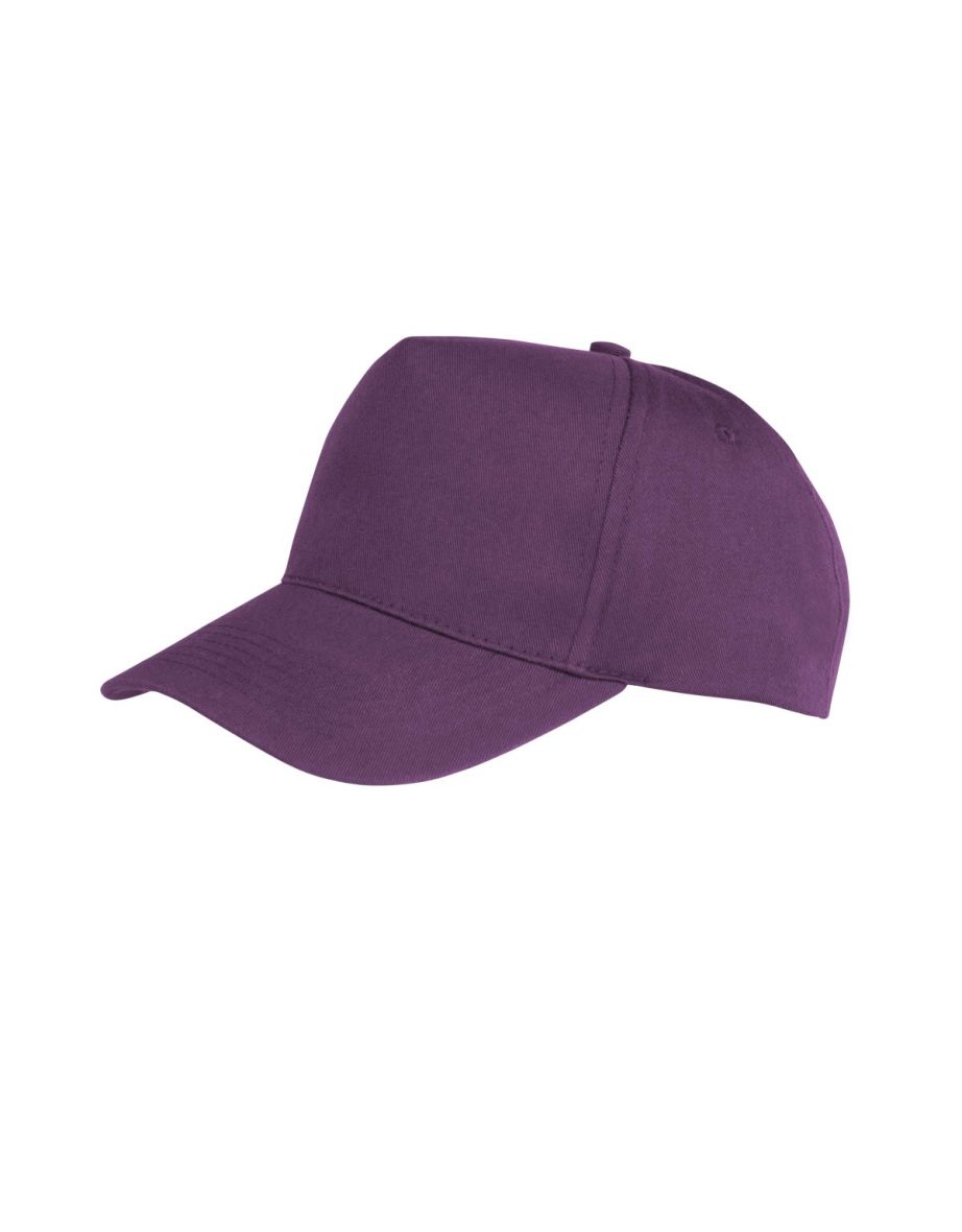 Result Unisex Core Boston 5 Panel Printers Baseball Cap - Purple