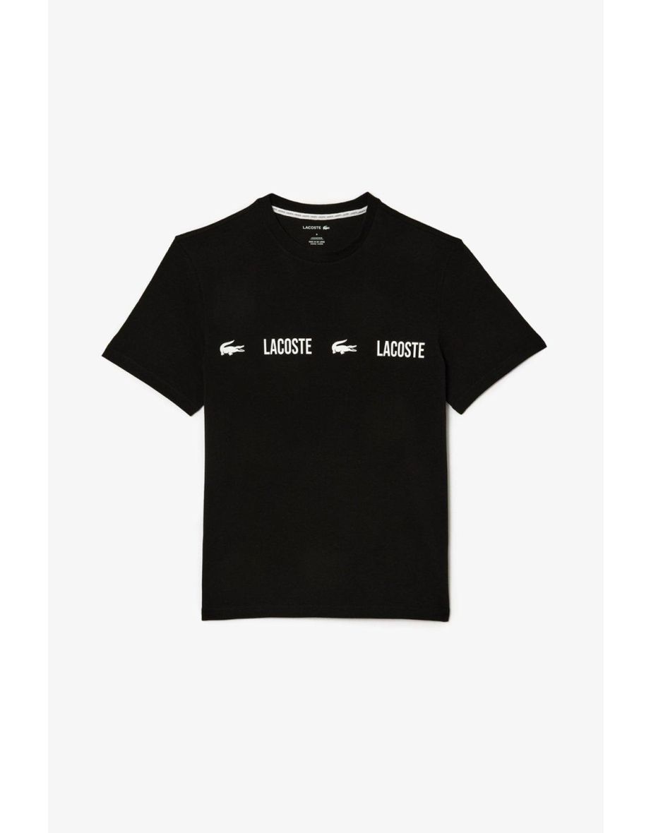 Lacoste Repeat Logo Short Sleeve T-shirt Black - black - 3