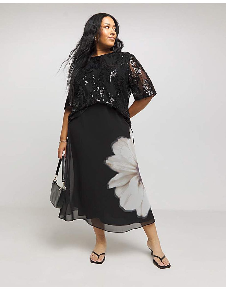 Joanna Hope Sequin Blouse