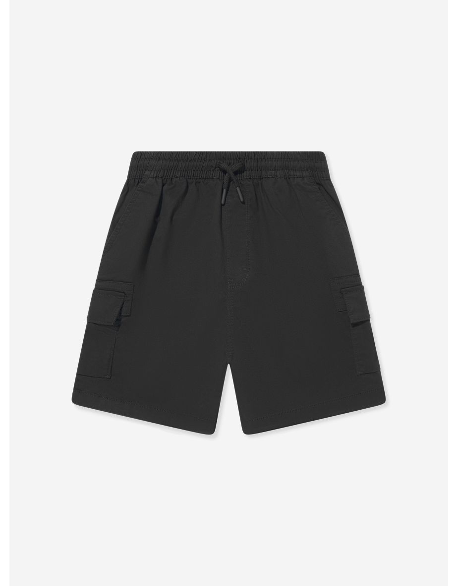 Shop Boys Lifestyle Woven Cargo Shorts in Black Online in Bahrain VogaCloset