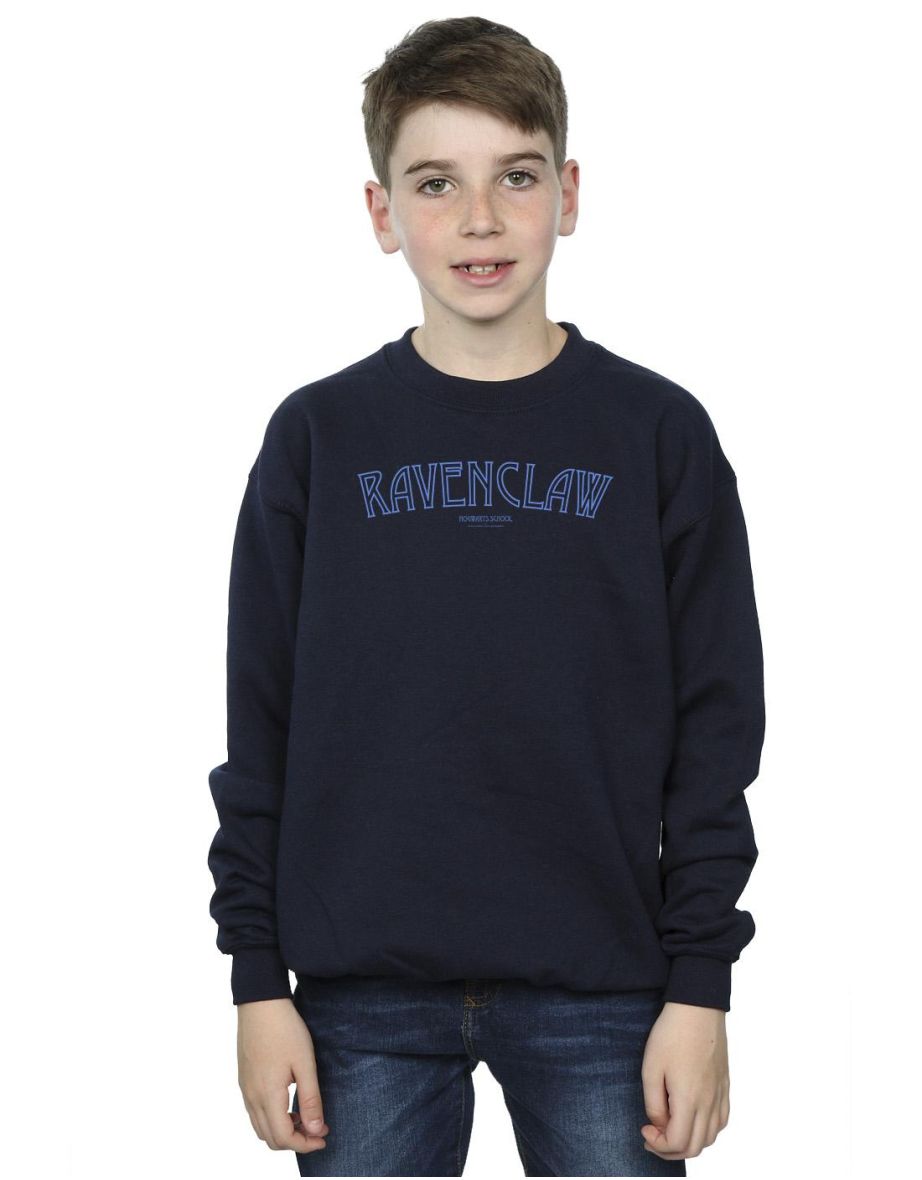 Harry Potter Boys Ravenclaw Logo Sweatshirt - Navy Blue - 1