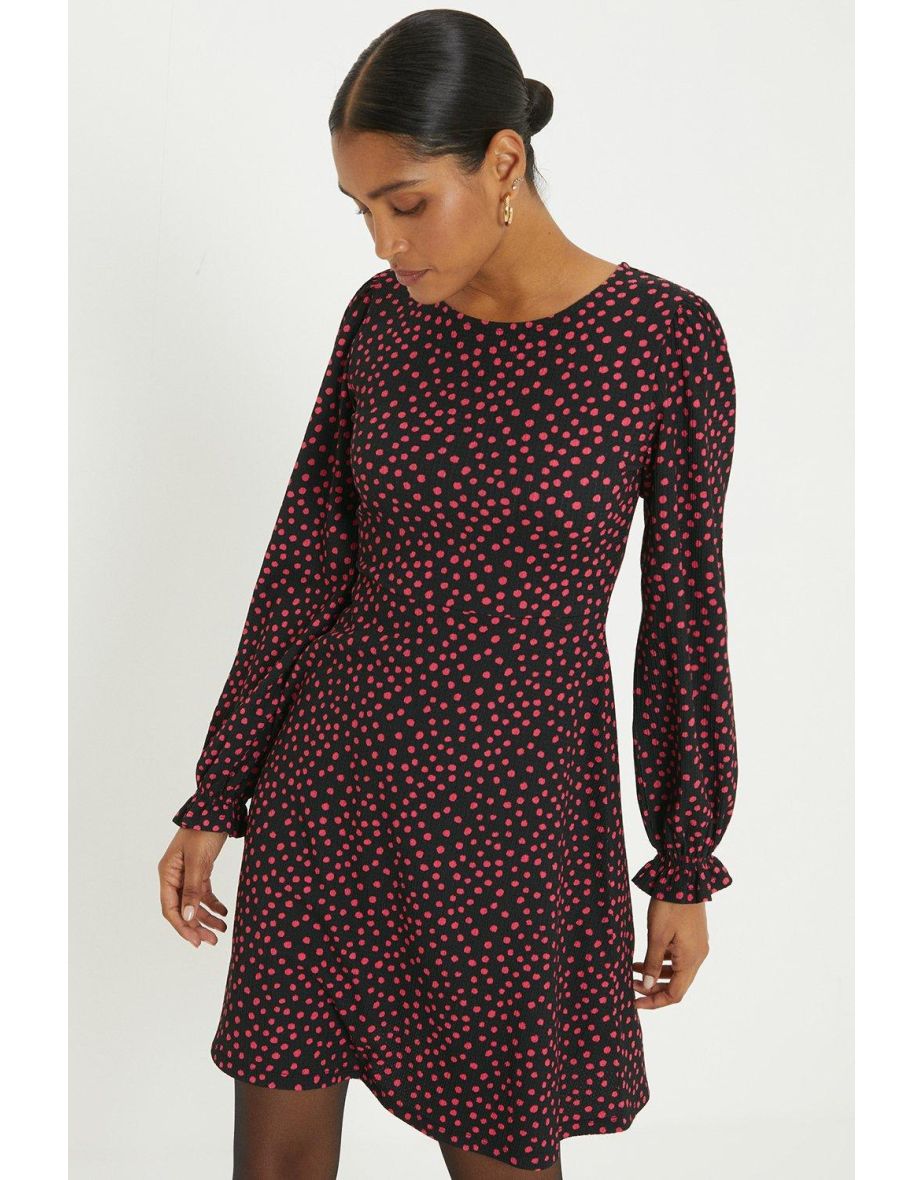 Pink Spot Mini Dress