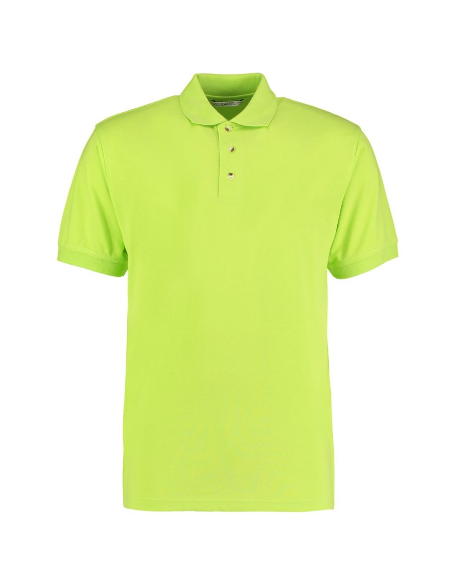 Shop Kustom Kit Workwear Mens Short Sleeve Polo Shirt Lime Online in Bahrain VogaCloset