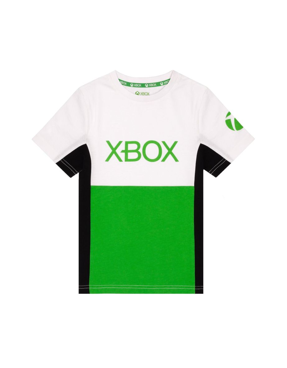 Xbox Childrens/Kids Colour Block T-Shirt - White
