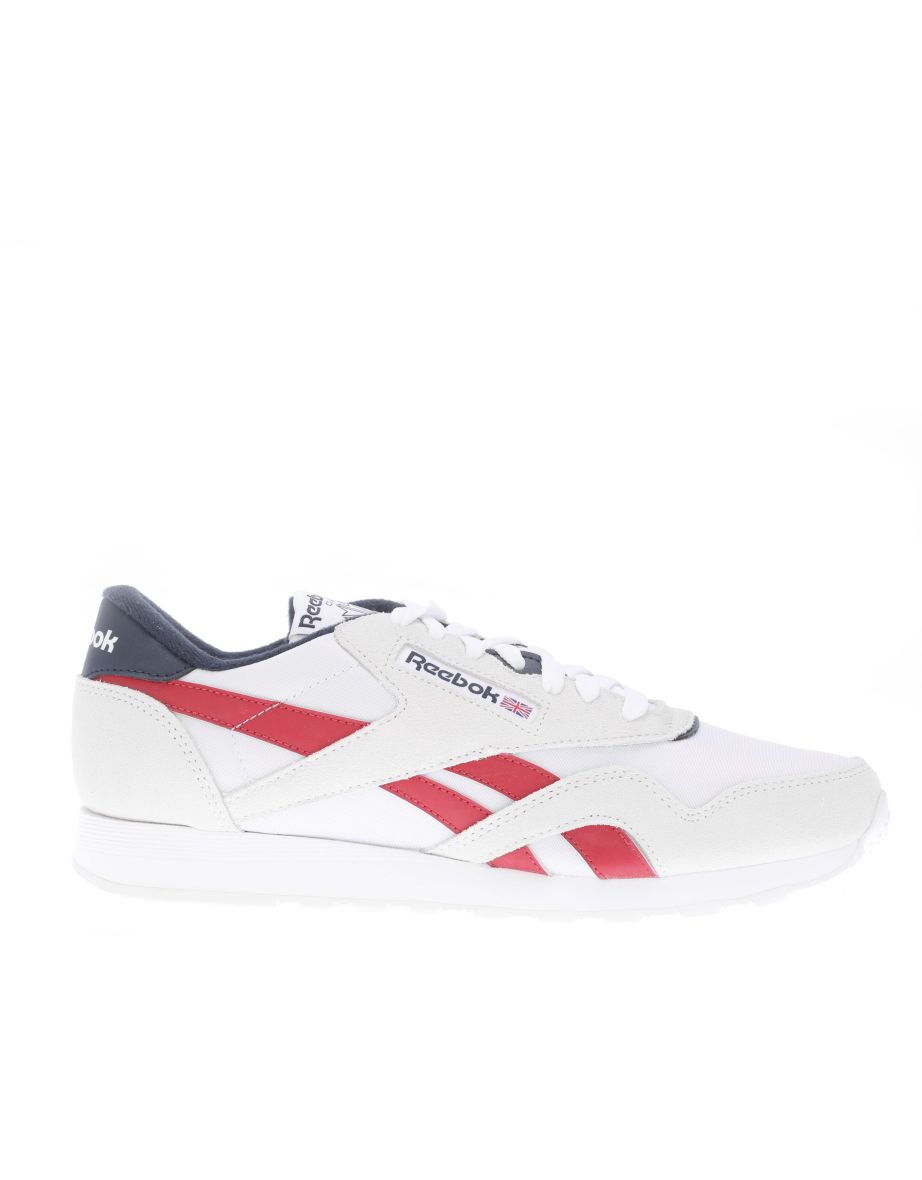 Mens reebok white trainers online