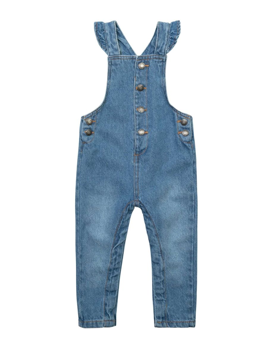 Girls Denim Jumpsuit