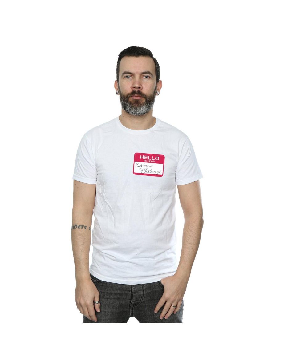 Friends Mens Regina Phalange Name Tag T-Shirt - White