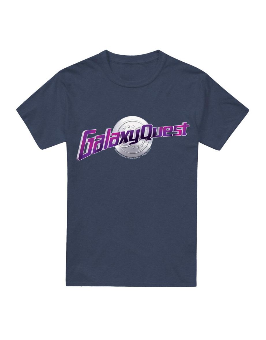 Galaxy Quest Unisex Adult Logo T-Shirt - Navy