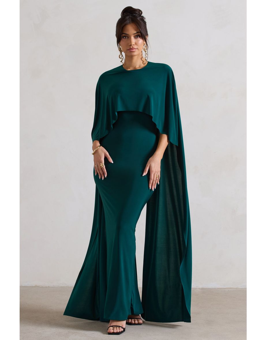 Maxi dress with cape best sale