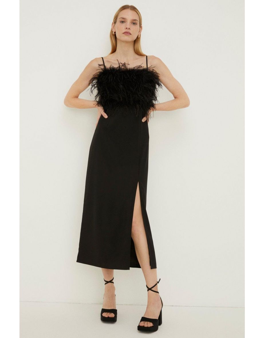 Oasis 2024 feather dress