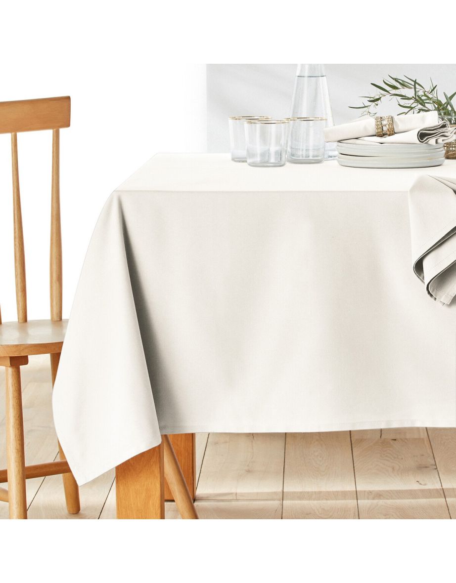 Scenario Stain-Resistant 100% Cotton Tablecloth