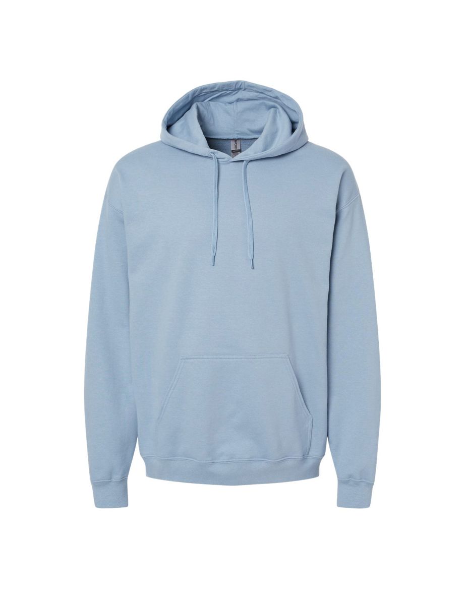 Gildan Unisex Adult Softstyle Fleece Midweight Hoodie - Stone Blue